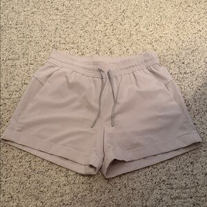 Lululemon Athletica Cream Athletic Shorts